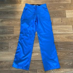 Royal blue scrub cargo pant